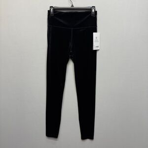 NWT Athleta Elation Velvet Tight Leggings Size Small Black HO22 D066 -13